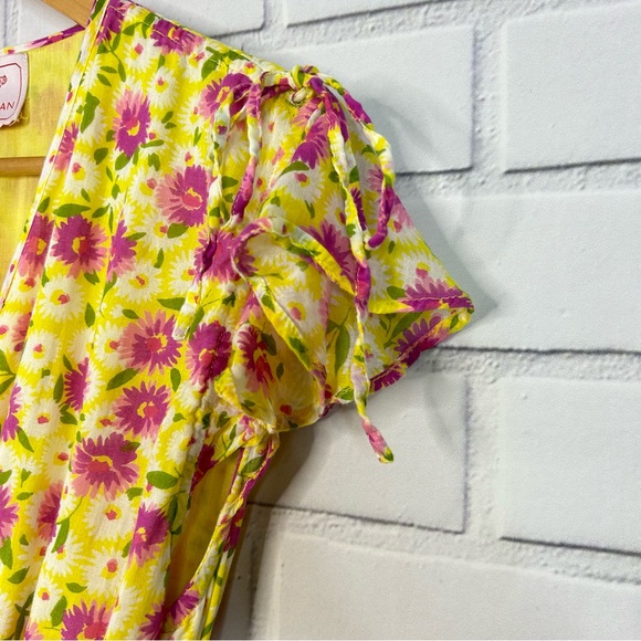 Banjanan Erin Dress Vibrant Yellow Size medium - Picture 5 of 9